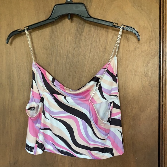Rue21 Tops - 3/$12 Rue 21 bling strap top abstract print casual party  club sleeveless XL jr